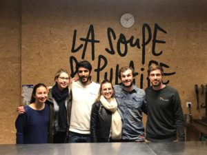 Alaya's employees helping la Soupe Populaire