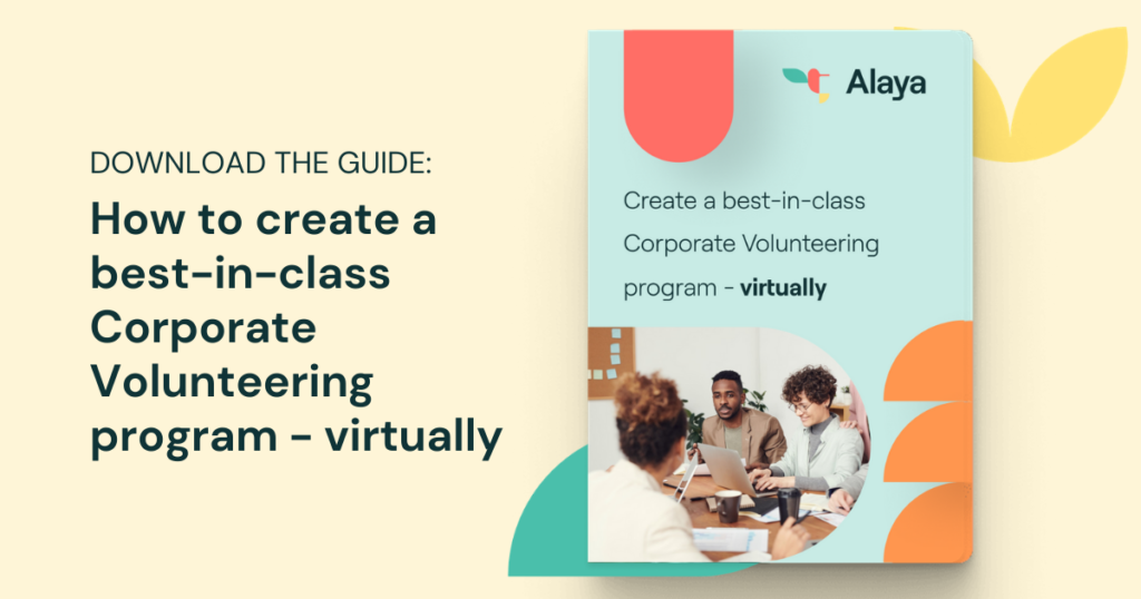 Download the free guide: How to create a best-in-class corporate volunteering program - virtually